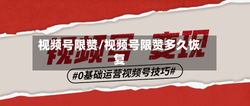 视频号限赞/视频号限赞多久恢复-第2张图片