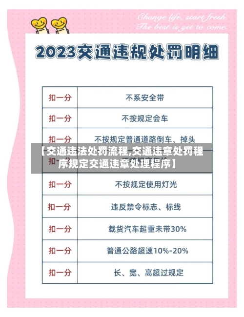 【交通违法处罚流程,交通违章处罚程序规定交通违章处理程序】
