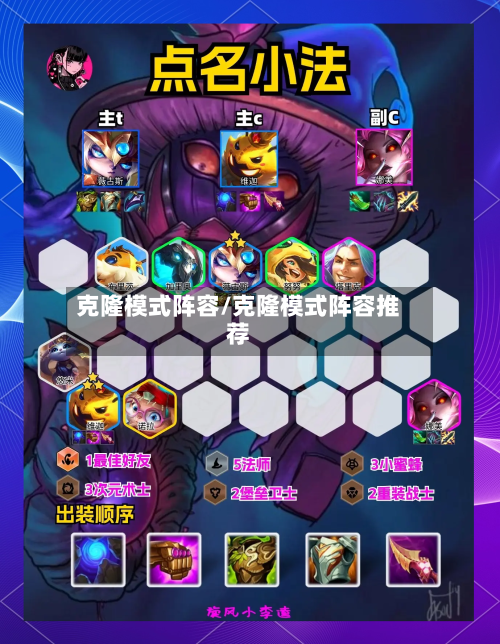 克隆模式阵容/克隆模式阵容推荐