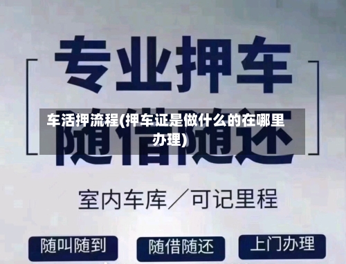 车活押流程(押车证是做什么的在哪里办理)-第3张图片