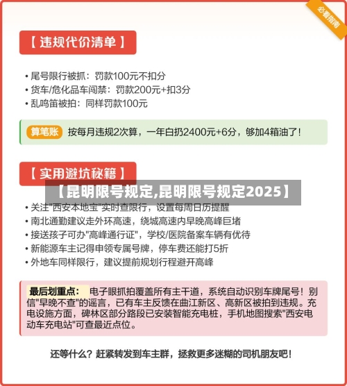 【昆明限号规定,昆明限号规定2025】-第2张图片