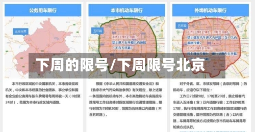 下周的限号/下周限号北京-第2张图片