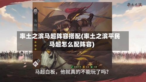 率土之滨马超阵容搭配(率土之滨平民马超怎么配阵容)