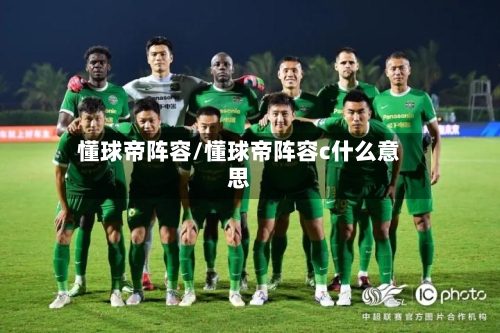 懂球帝阵容/懂球帝阵容c什么意思