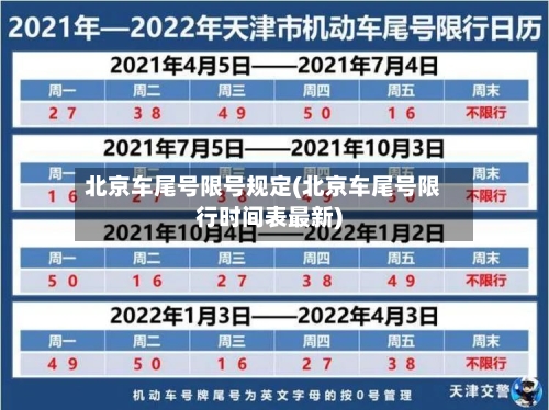 北京车尾号限号规定(北京车尾号限行时间表最新)-第3张图片