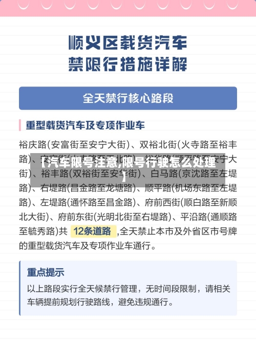 【汽车限号注意,限号行驶怎么处理】-第3张图片
